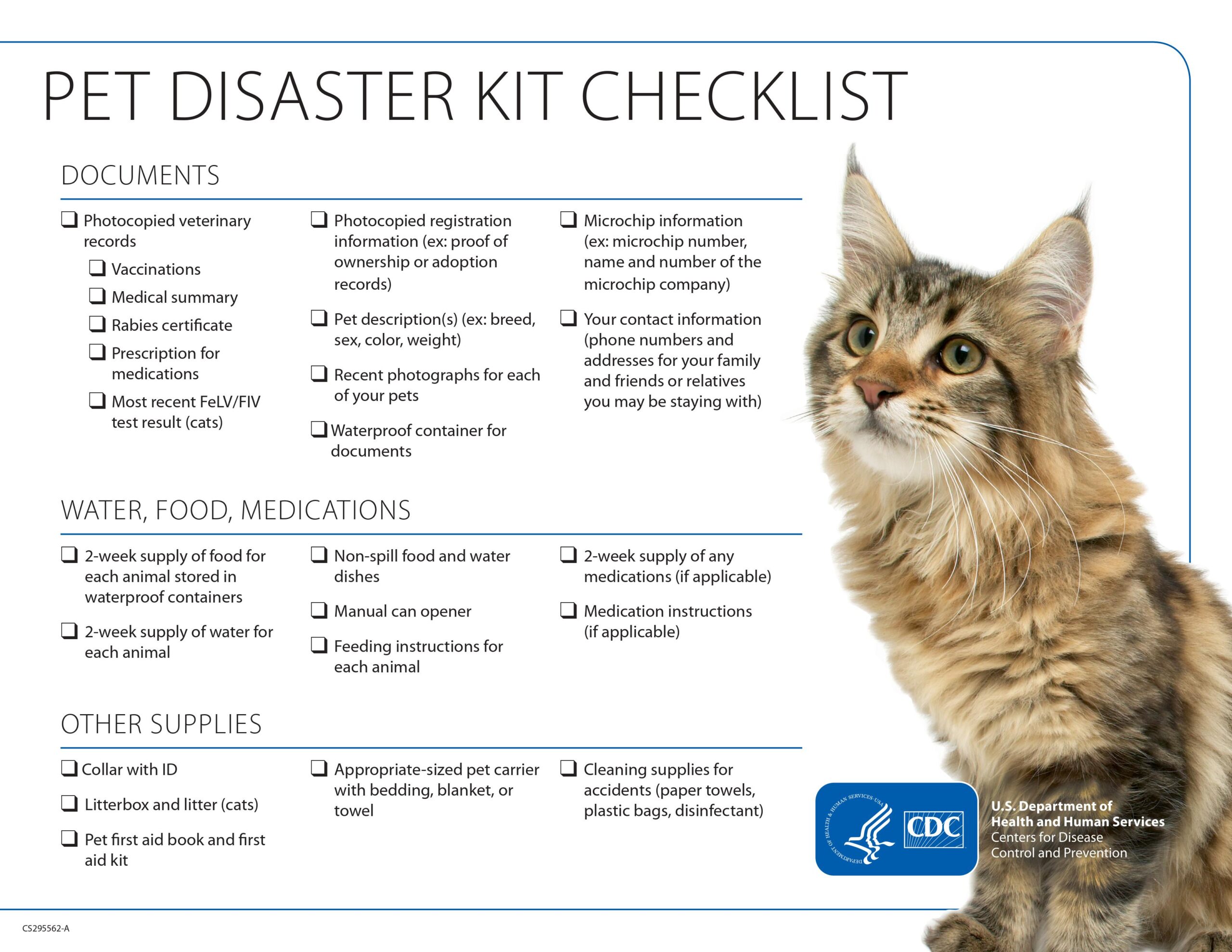 Prepare Your Pets for Disasters